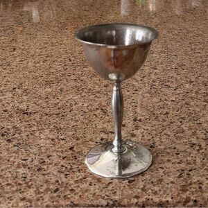 Vintage NESCo SILVER PLATED One Cardinal Wine Goblet
